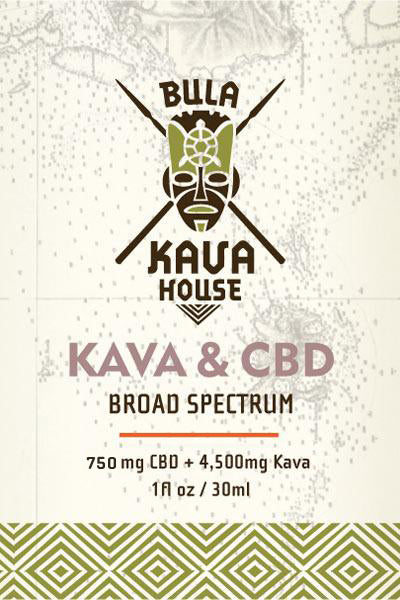 Tincture of 750 mg. CBD with 4,500 mg. Kava